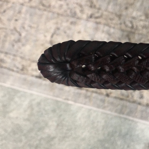 NWOT GENUINE LEATHER BRAIDED SIZE 32 BROWN - Picture 5 of 5